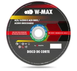 Disco Abrasivo de Corte para Aço W-Max 300 mm x 3 mm x 25,4 mm Wurth